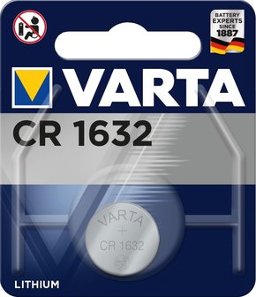 Knoopcel CR1632 Varta batterij