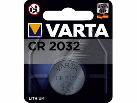 Knoopcel CR2032 Varta batterijen