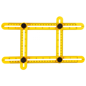 Multifunctionele vierzijdige hoekmeter