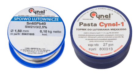 TOPEX cynel soldeerset, tin 1,5 mm + 100 gr soldeerpasta sn60%