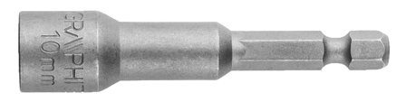 Graphite Bit Dop 10x65mm Magnetisch, Extra Lang