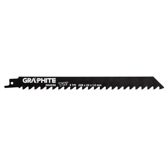 Recipro Zaagblad TCT 228 x 22 x 1,5 mm 3 TPI