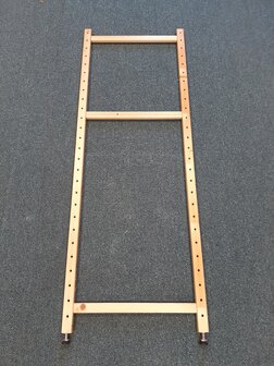 OP=OP Staander 140 x 50 cm Gelakt Massief Hout met Stelpootjes