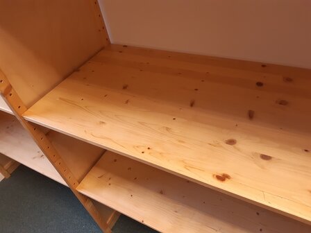 OP=OP Legbord / Plank 100 x 50 cm Gelakt Massief Hout.