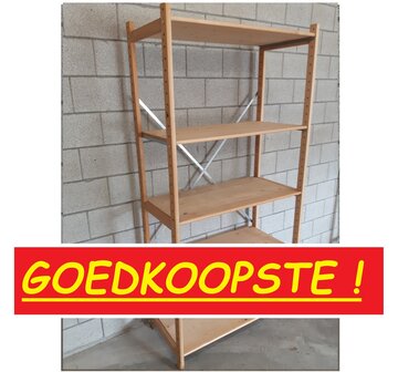OP=OP Basis Stelling Gelakt Massief Hout 250 x 100 x 50 cm Goedkoopste !
