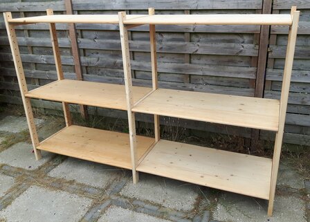 OP=OP Basis Stelling Gelakt Massief Hout 140 x 100 x 50 cm Goedkoopste !