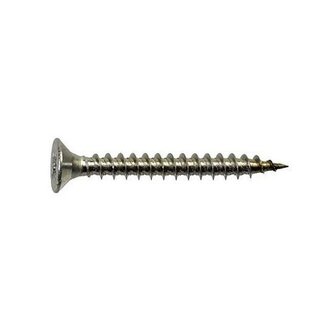 Spaanplaatschroef Platkop PZ 2 - 4 x 40 mm 100 stuks RVS