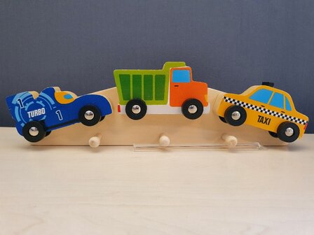 Kinderkapstok hout 32cm Turbo Vracht Taxi