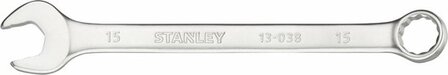 Stanley - FATMAX Ringsteeksleutel 15mm antislip - Steeksleutel - Sleutelgereedschap - 1 Stuk(s)