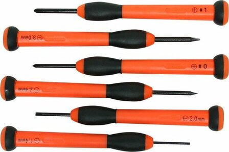 Skandia Precisie Mini Schroevendraaierset - 6 delig