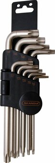 SKANDIA Torx Inbussleutelset - Stiftsleutelsel 10-50 mm - 9-delig