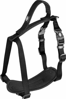 Duvoplus - Hondentuigje - Hond - Explor North Harnas Nylon S 30-40cm/15mm Zwart - 1st