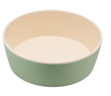 Beco Printed Bowls - Bamboe voerbak/waterbak voor honden - duurzaam &amp; trendy - 5 Kleuren in 2 maten - Kleur: Mint, Maat: Small - 800 ml