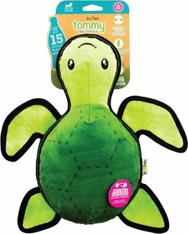 Beco Pluche Hondenknuffel met Pieper Schildpad - Hondenknuffel van Gerecycled Materiaal - Large