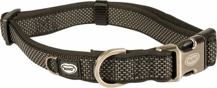 Duvo+ North Halsband Nylon Zwart L 35-55cm/20mm