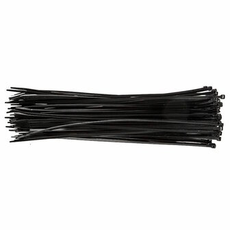 Smart Kabelbinders, Tie-wraps, Tyraps, 3,6 x 140 mm ZWART, 100 stuks