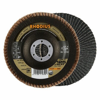 Rhodius Lamellenslijpschijf conisch 125 x 22,23 mm, Korrel 60 