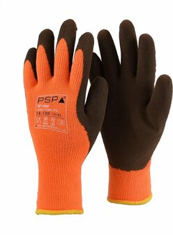 PSP Top Latex schuim winterhandschoenen (18-150) - oranje - 10 (XL)