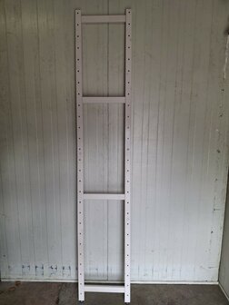 Witte Massief Houten Aanbouw Stelling 275 x 80 x 50 cm  (CASA)