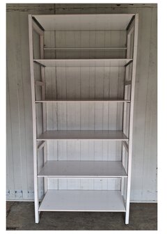Witte Massief Houten Aanbouw Stelling 275 x 80 x 50 cm  (CASA)