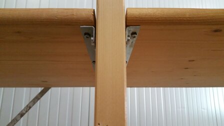 Legbord/Plank WIT 80 x 50 cm Massief Hout (CASA)