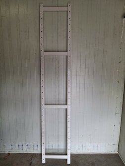 Staander WIT 275 x 50 cm Massief Hout (CASA)