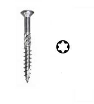 PGB PFS Vlonderschroef TX15 - 4.0 x 40 mm (200 stuks) - RVS A2 - met Snijpunt