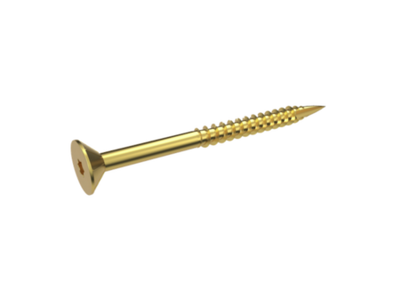 STAFA Multi+ Spaanplaatschroef TX30 Verzinkt - 6.0 x 240/75 mm (100 stuks) - Deeldraad met Snijpunt - Geel