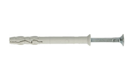 Smart Slagplug Nylon met Boord - Verzinkt - 5 x 40/15 mm - 200 stuks