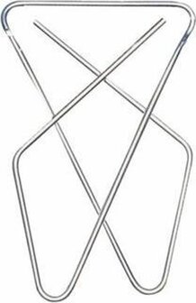 Vlinderclip 50 stuks LPC| Vernikkeld 57 x 50mm