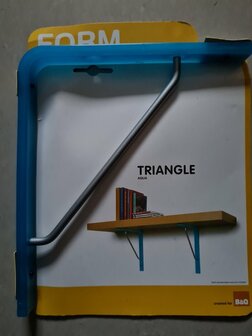 Form Triangle plankdrager Aqua Blauw max 20kg