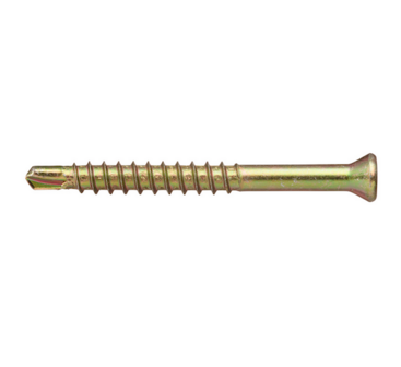 Spaanplaat- Vlonderschroef Platkop SQD-1 - 3.9 x 57 mm 200 stuks Geel verzinkt