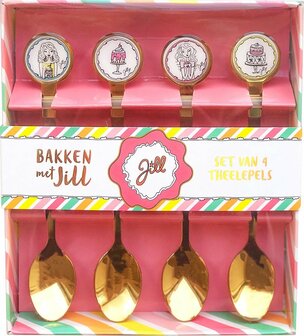 Jill - Theelepels - 4 stuks 