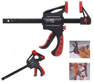 Snelspan Lijmklem omkeerbaar max 60 cm. 