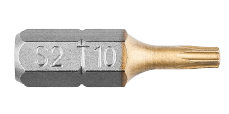 Schroef Bit Torx T 10, 25 mm. (2X) GRAPHITE