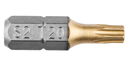 Schroef Bit Torx T 20, 25 mm. (2X) GRAPHITE