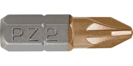 Schroef Bit PZ 2, 25 mm. (2X) GRAPHITE