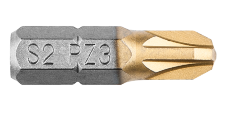 Schroef Bit PZ 3, 25 mm. (2X) GRAPHITE
