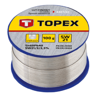 TOPEX Soldeertin 1,5 mm​, met harskern