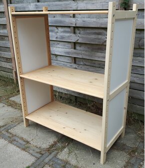 Massief Houten Basis Stelling 130 x 100 x 50 cm Goedkoopste ! (XENOS)