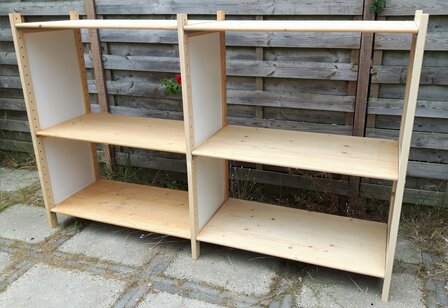 Massief Houten Aanbouw Stelling 130 x 100 x 50 cm Goedkoopste ! (XENOS)