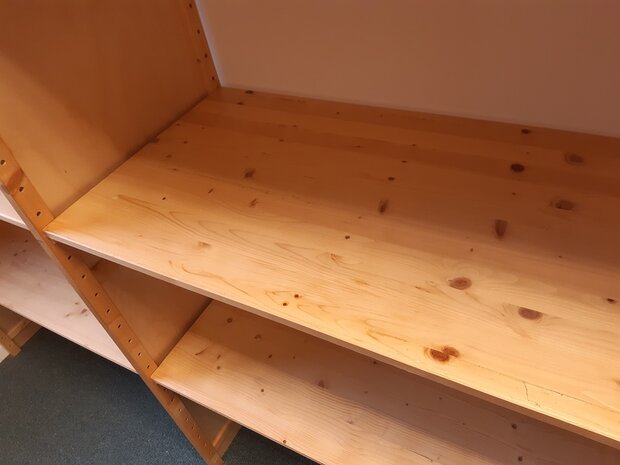 OP=OP Legbord / Plank 100 x 50 cm Gelakt Massief Hout.