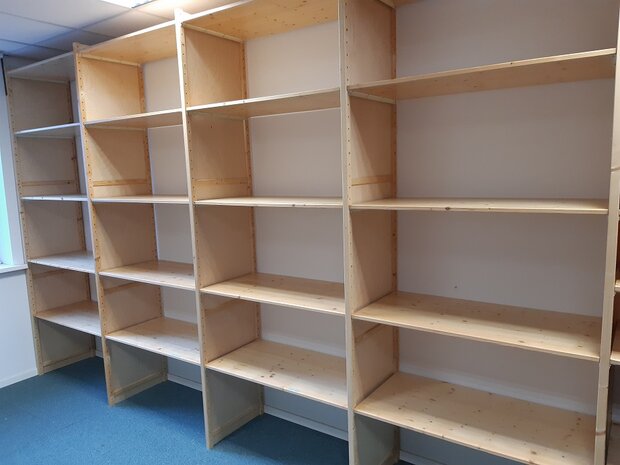 OP=OP Basis Stelling Gelakt Massief Hout 250 x 100 x 50 cm Goedkoopste !