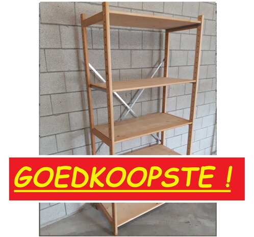 OP=OP Basis Stelling Gelakt Massief Hout 250 x 100 x 50 cm Goedkoopste !