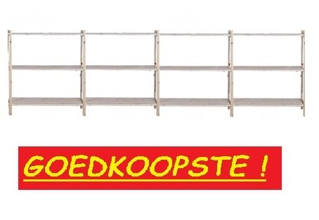 OP=OP Basis Stelling Gelakt Massief Hout 140 x 100 x 50 cm Goedkoopste !