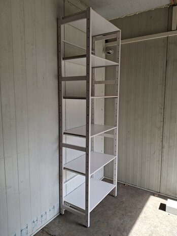 Witte Massief Houten Aanbouw Stelling 275 x 80 x 50 cm  (CASA)