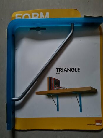 Form Triangle plankdrager Aqua Blauw max 20kg