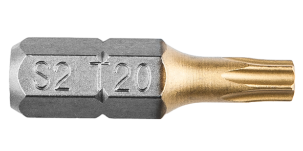 Schroef Bit Torx T 20, 25 mm. (2X) GRAPHITE