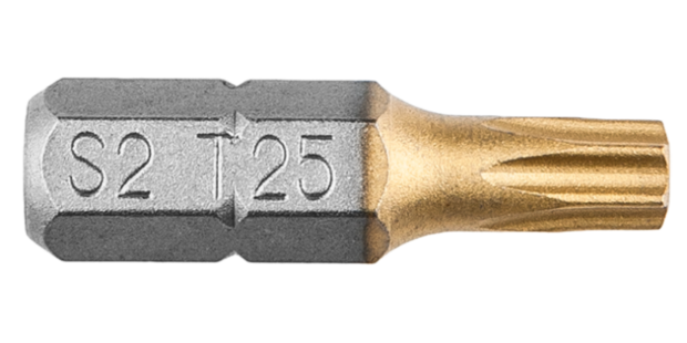 Schroef Bit Torx T 25, 25 mm. (2X) GRAPHITE