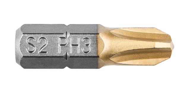 Schroef Bit PH 3, 25 mm. (2X) GRAPHITE